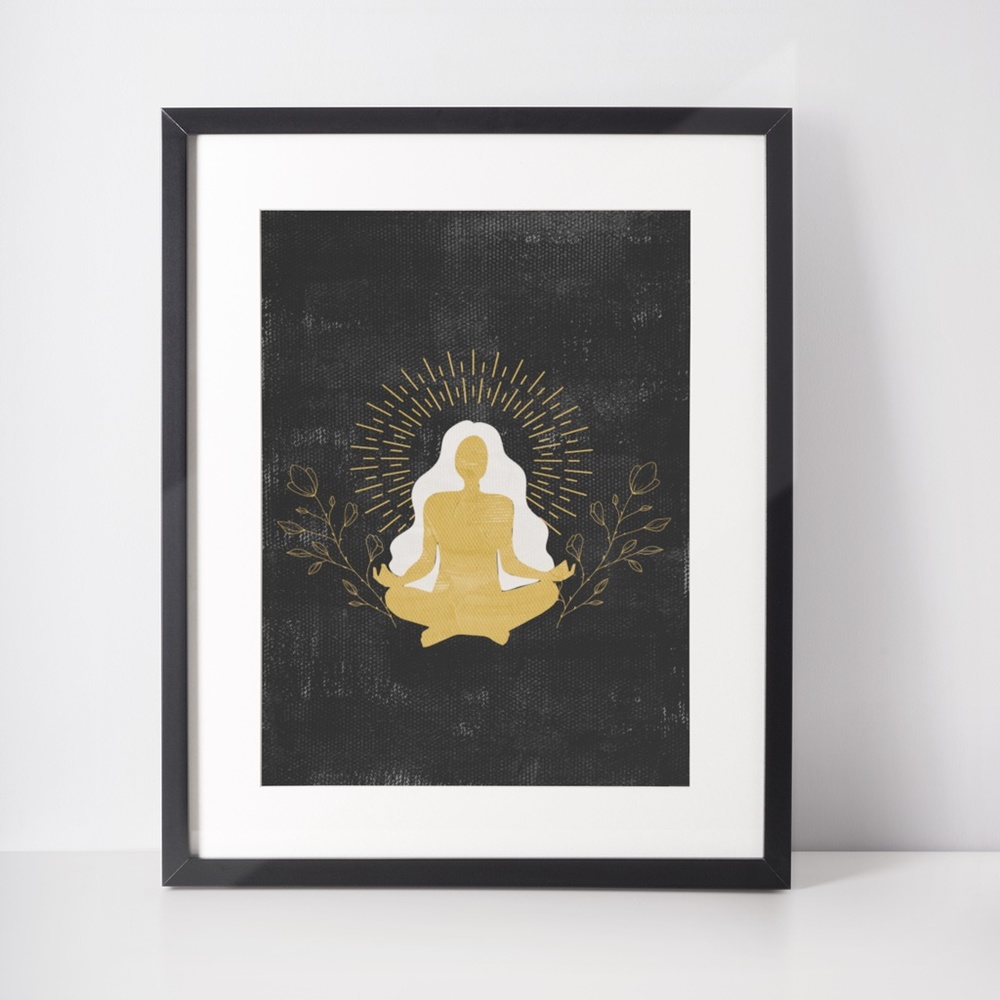 Wall Art Bohemian Woman Silhouette Celestial Print Poster Unframed - Picture 5 of 16